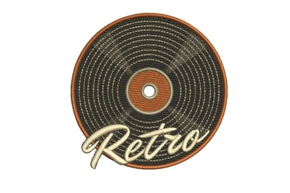 Retro Vinyl Record Embroidery Review