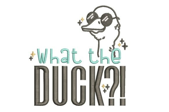 What the Duck: A Sassy Holiday Embroidery